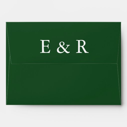 Hunter Green Solid Color Trend Envelope Zazzle
