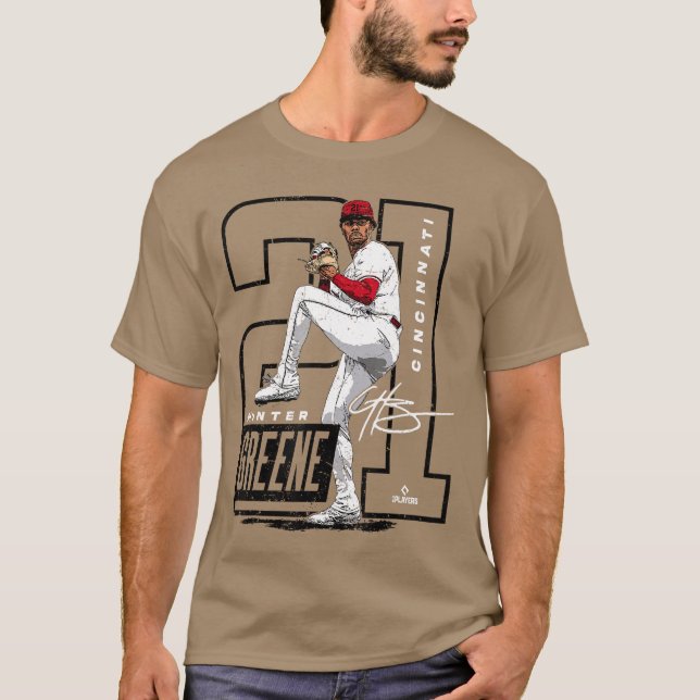 Hunter Greene Cincinnati MLB Baseball Players MLBH T-Shirt (Front)
