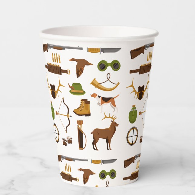 Hunter Hunting  Paper Cups (Front)