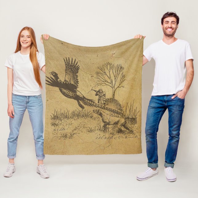 Hunter (Hunting with GSP)    Fleece Blanket (In Situ)
