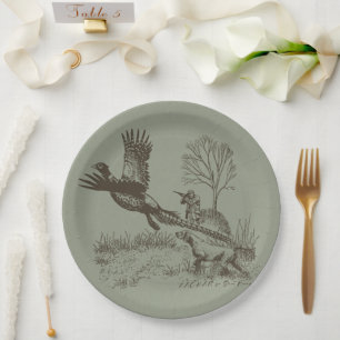 Hunter (Hunting with GSP) Paper Plates