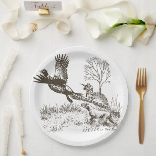 Hunter (Hunting with GSP) Paper Plates