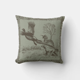 Hunter (Hunting with GSP) Throw Pillow