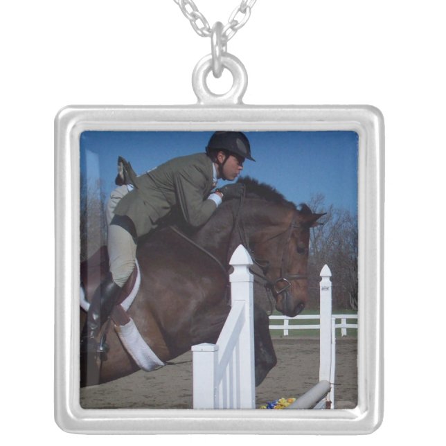 Hunter Jumper Horse Necklace (Front)