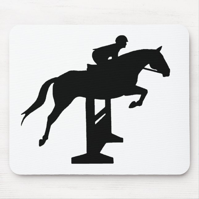 Hunter Jumper Horse & Rider Mouse Pad (Front)