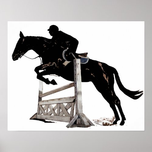 HunterJumper Horse  Rider Poster