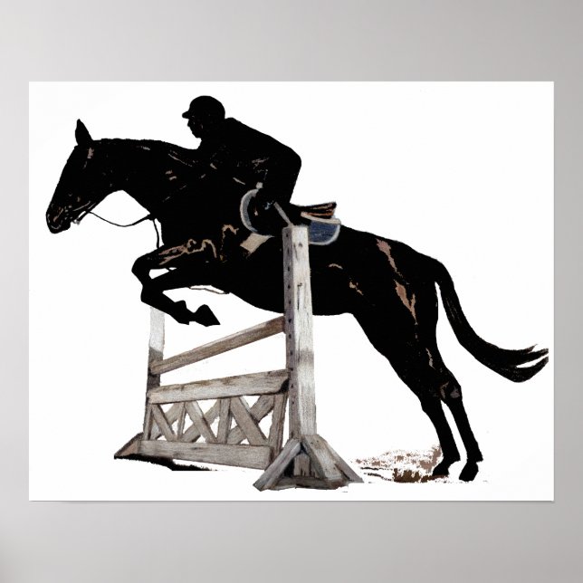 Hunter/Jumper Horse & Rider Poster (Front)