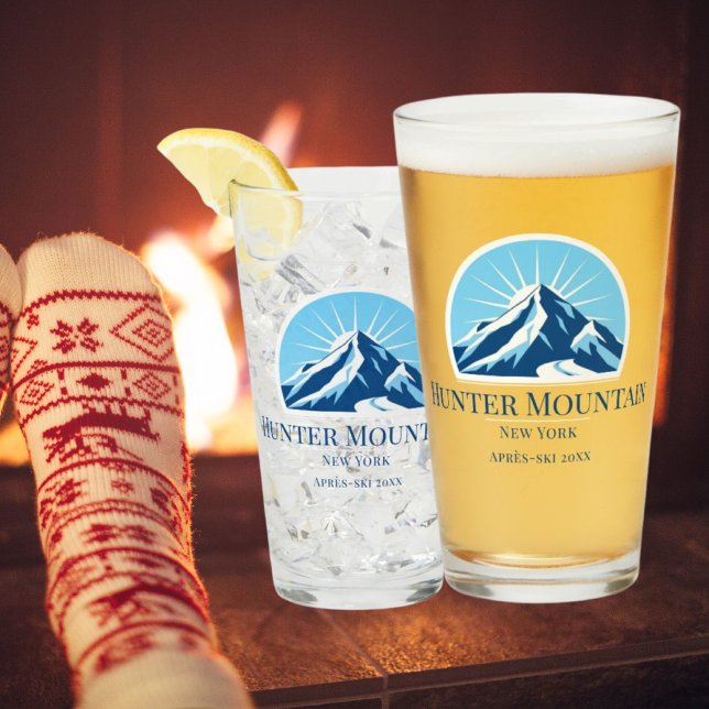 Hunter Mountain New York ski resort beer glass (Creator Uploaded)
