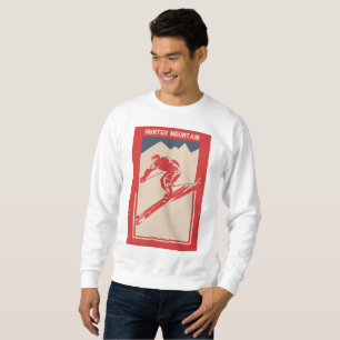 Hunter Mountain New York Vintage Retro Ski Sweatshirt