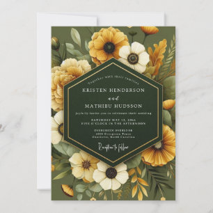 Hunter Ochre Harvest Wedding Invitation