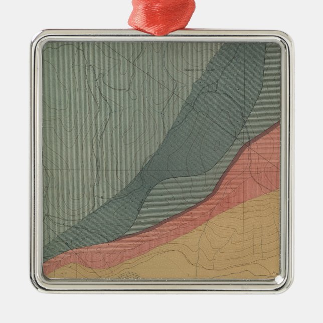 Hunter Park Special Sheet Atlas Map Metal Ornament (Front)