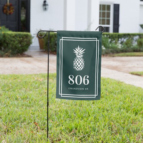 Hunter  Pineapple House Number  Street Name Garden Flag