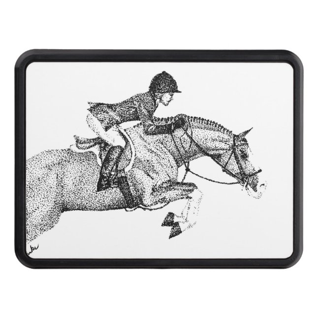 Hunter Pony Pointillism Hitch Cover (Front)