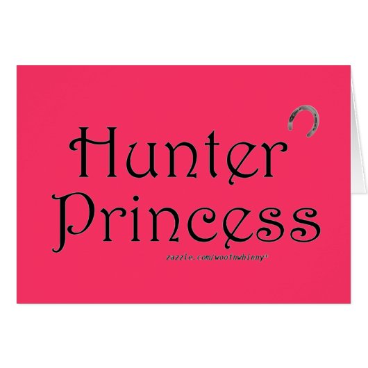 Hunter Princess Cards (Front Horizontal)