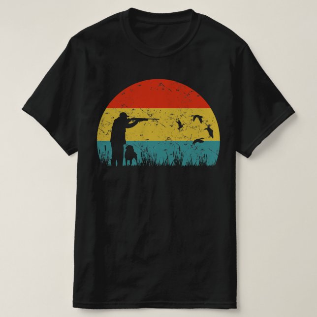 hunter retro vintage silhouette 70s T-Shirt (Design Front)