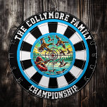 Hunter’s Ducks in Flight Art Dart Board<br><div class="desc">Celebrate the wild with this circular design featuring ducks soaring above the water,  framed by a bold hunter’s target. Perfect for man caves or hunting lodges,  it adds a touch of rustic adventure to any decor.</div>