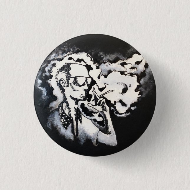 Hunter S. Thompson Button (Front)
