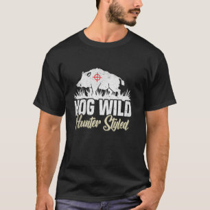 Hunter Styled Hog Hunt Long Sleeve T Shirt