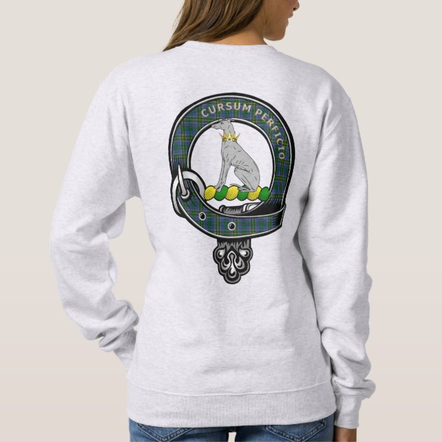 Hunter Tartan Clan Badge Women's Sweatshirt (Back)