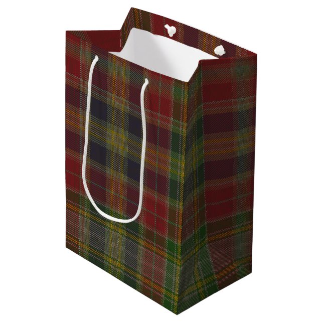 Hunter Tartan Medium Gift Bag (Front Angled)