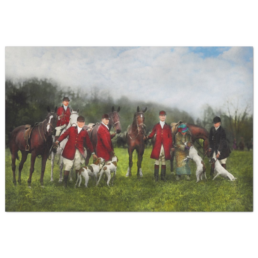 Cravate De Chasse (Stock Tie) TALLY HO - Fait Main (Neuf, États-Unis)