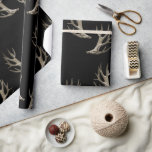 Hunter Theme Deer Antlers Gift Wrap