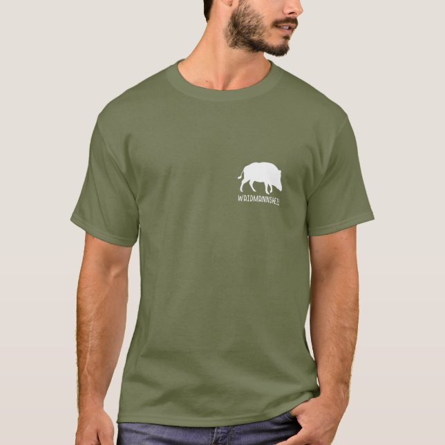 Hunter Wild Boar Keiler Wildsau Hunting Hunter T-Shirt (Front)