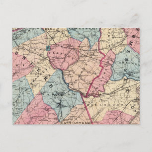 Hunterdon, Somerset Cos, NJ Postcard