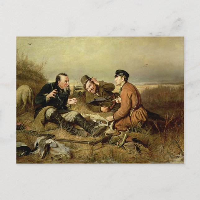 Hunters, 1816 postcard (Front)