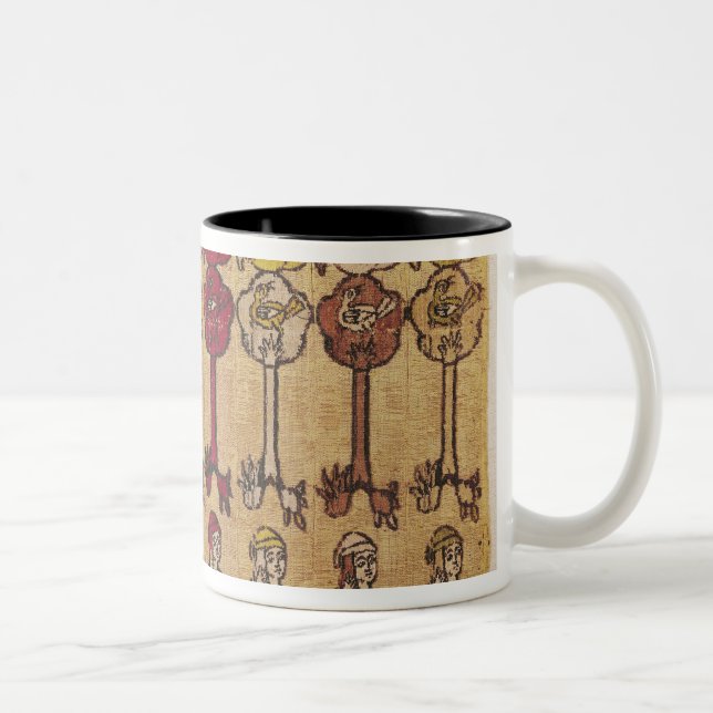 Hunters and birds perched in trees Two-Tone coffee mug (Right)