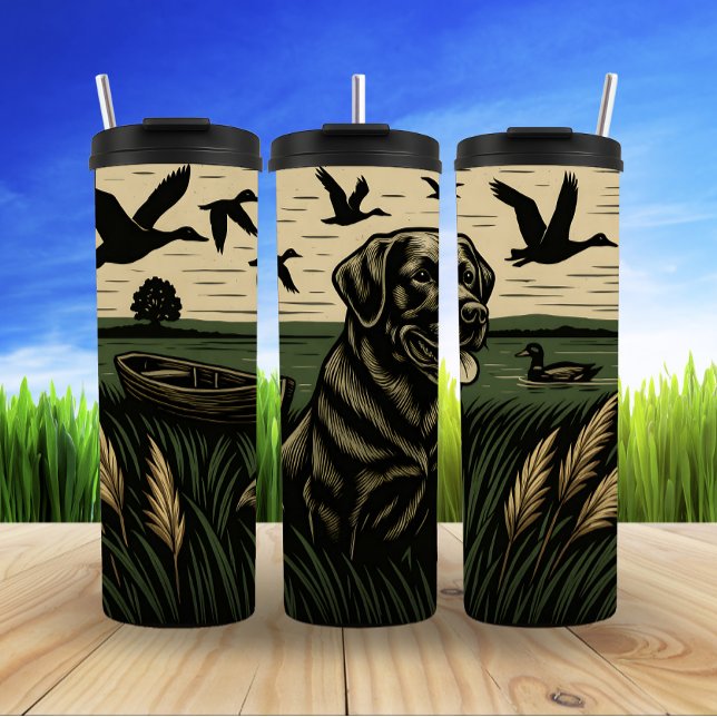 Hunter's Best Friend, Lakeside Art Thermal Tumbler (Creator Uploaded)