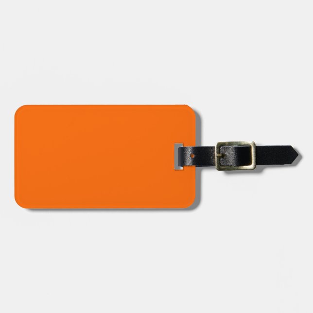 Hunters Blaze Orange Easy ID Luggage Tag (Front Horizontal)