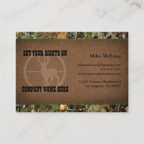 Hunters Camo Business Cards