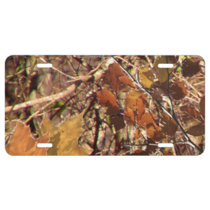 Hunter's Camouflage Painting Decor License Plate