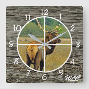 Hunters Clock Elk in Crosshairs personalize