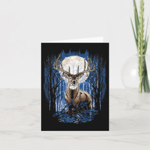 Hunters Deer Hunting Big Whitetail Buck  Card