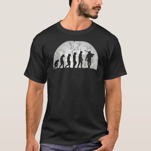 Hunters Evolution  Evolution Of Man Hunting T_Shirt