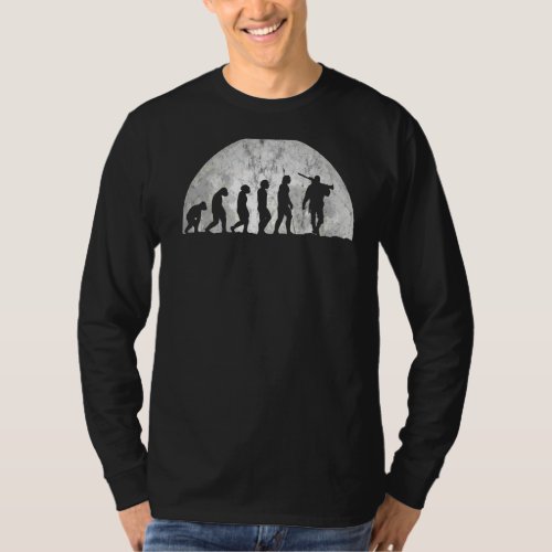 Hunters Evolution  Evolution Of Man Hunting T_Shirt