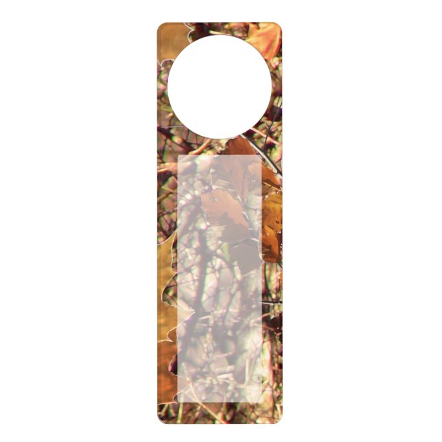 Hunter's Fall Nature Camo Camouflage Painting Door Hanger (Front)