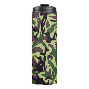 Hunters Green Camo Pattern Thermal Tumbler