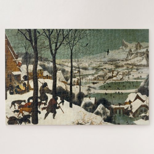 Hunters in the Snow by Pieter Bruegel the Elder Jigsaw Puzzle