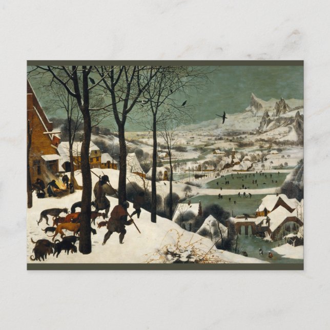 Hunters in the Snow by Pieter Bruegel the Elder Postcard (Front)