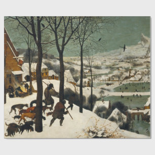 Hunters in the Snow (by Pieter Bruegel the Elder) Wrapping Paper