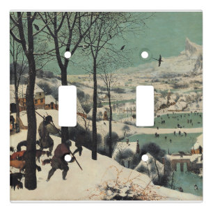 Hunters in the Snow, famous artwork, Light Switch Cover