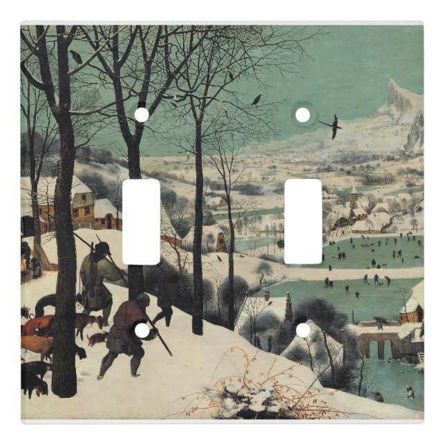 Hunters in the Snow, famous artwork, Light Switch Cover (Front)