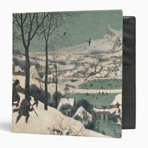 Hunters in the Snow - january, 1565 3 Ring Binder