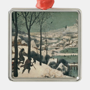 Hunters in the Snow - January, 1565 Metal Ornament
