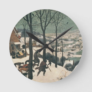Hunters in the Snow - January, 1565 Round Clock