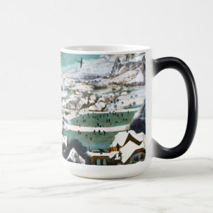 Hunters in the Snow Landscape Pieter Bruegel Color Morph Mug
