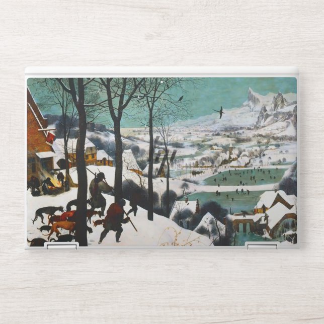 Hunters in the Snow Landscape Pieter Bruegel HP Laptop Skin (Front)